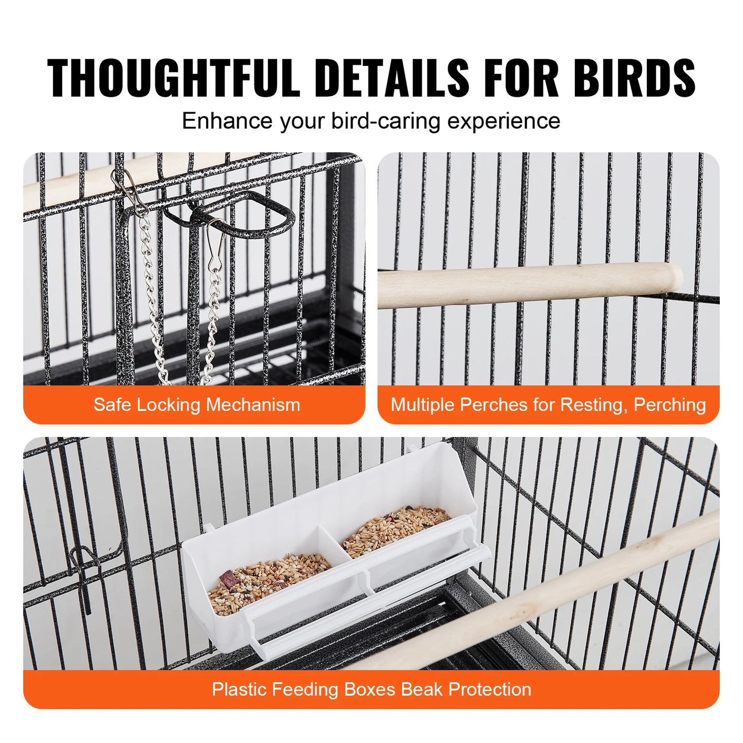 Standing Large Flight Bird Cage