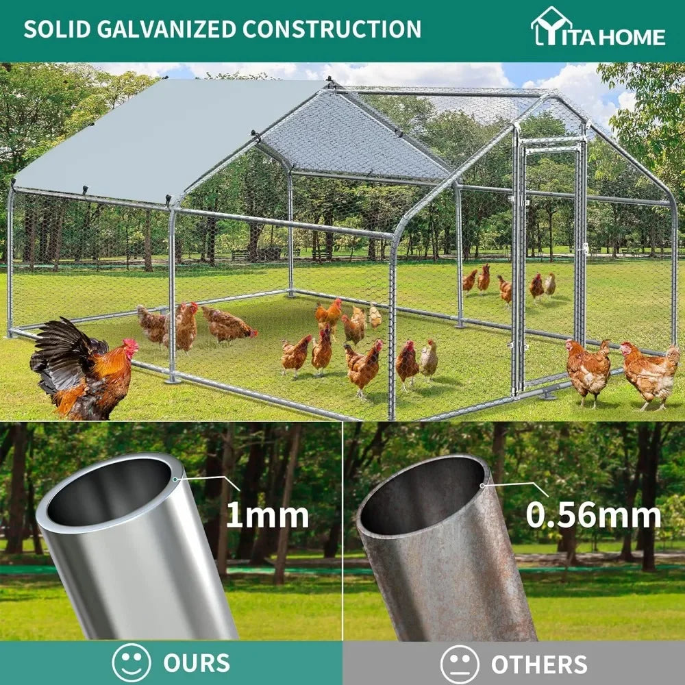 Large Metal Chicken Coop
