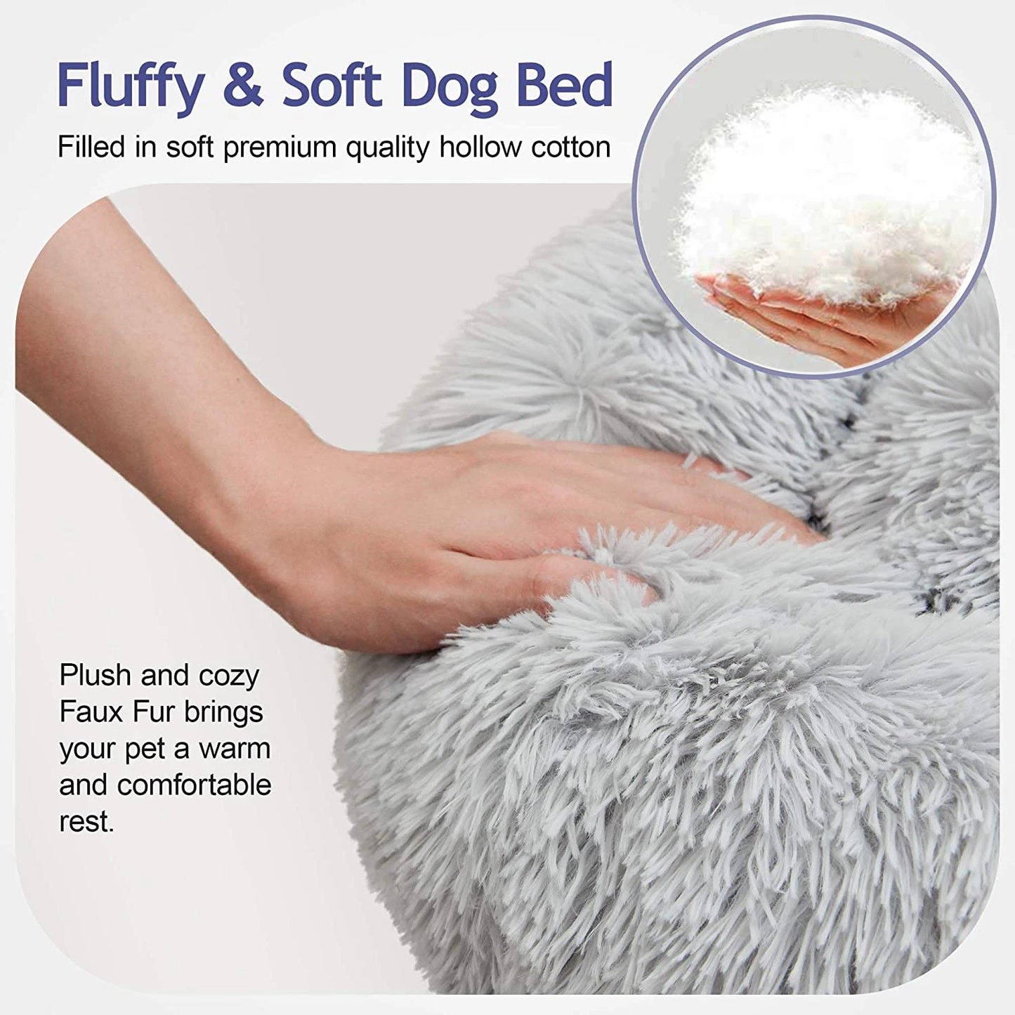 Warm Soft Long Donut Pet Bed
