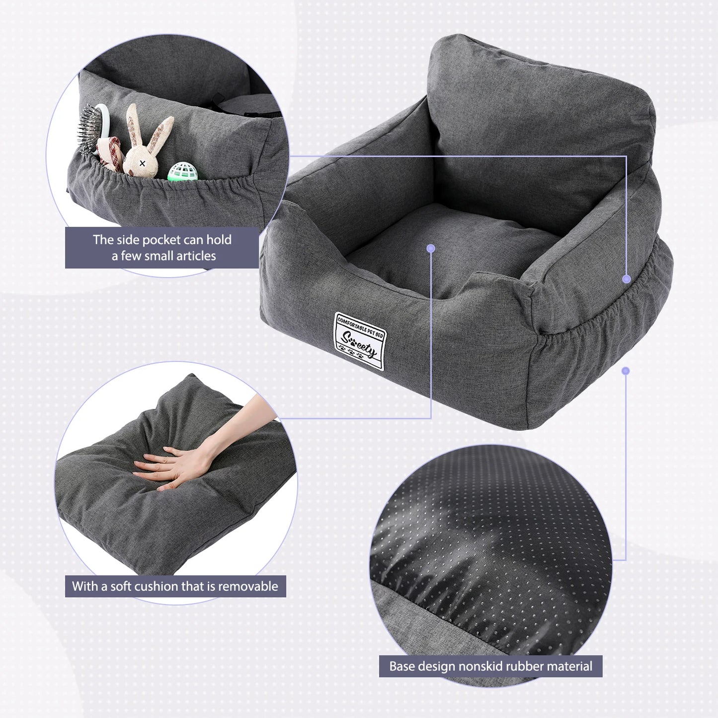 Pet Dog Car Seat Booster Seat