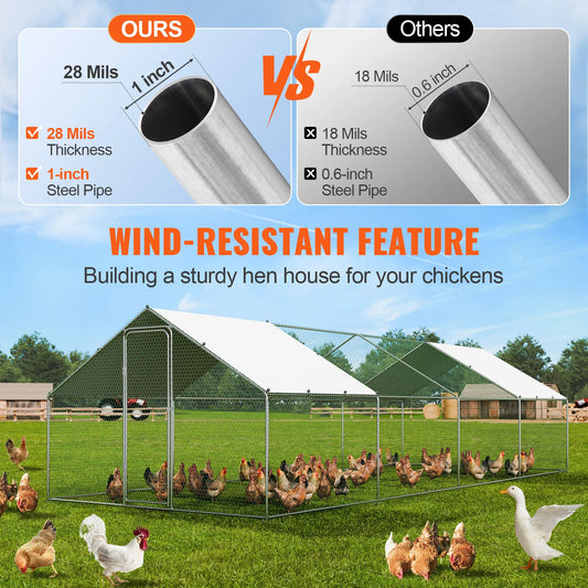 Large Metal Chicken Coop Outdoor