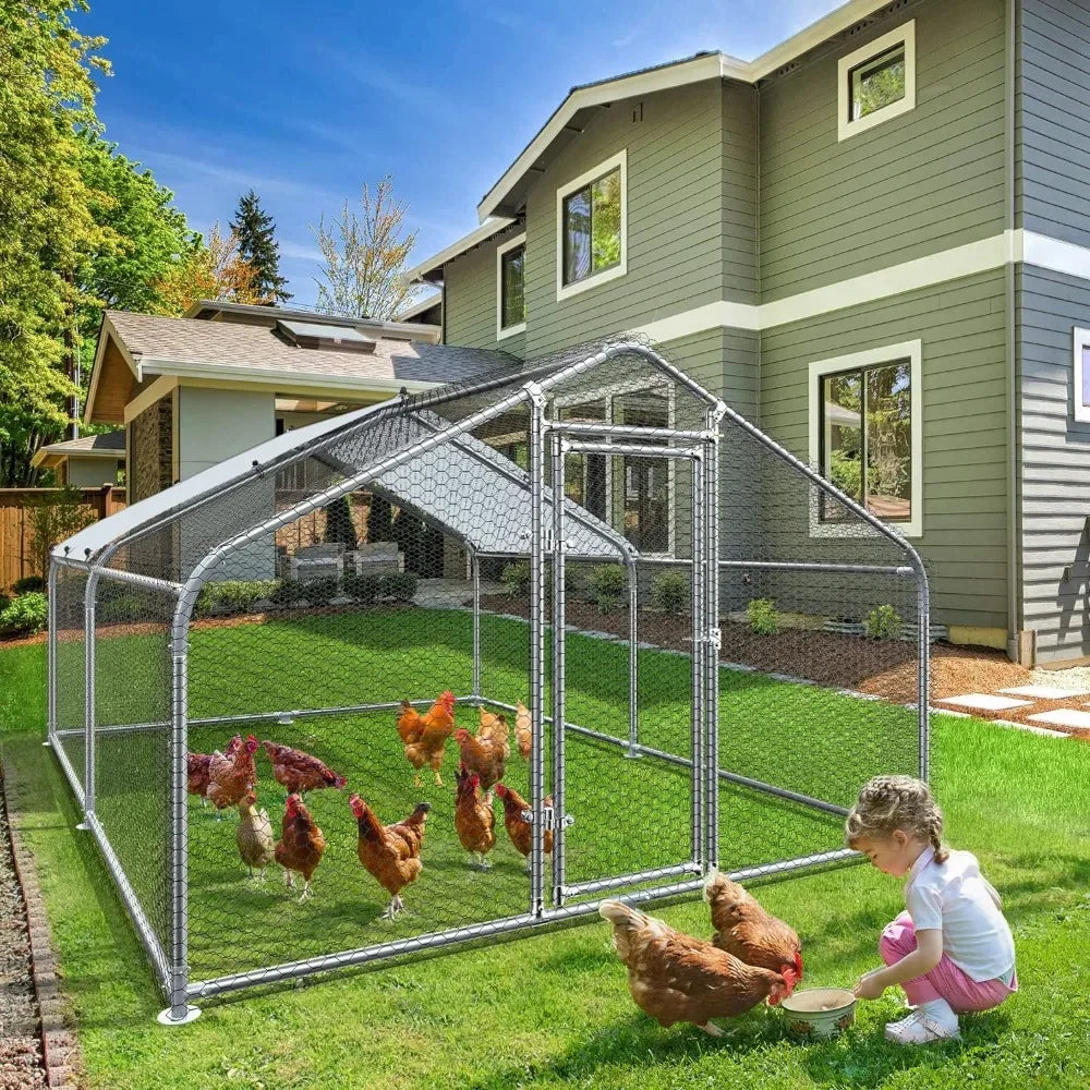 Large Metal Chicken Coop