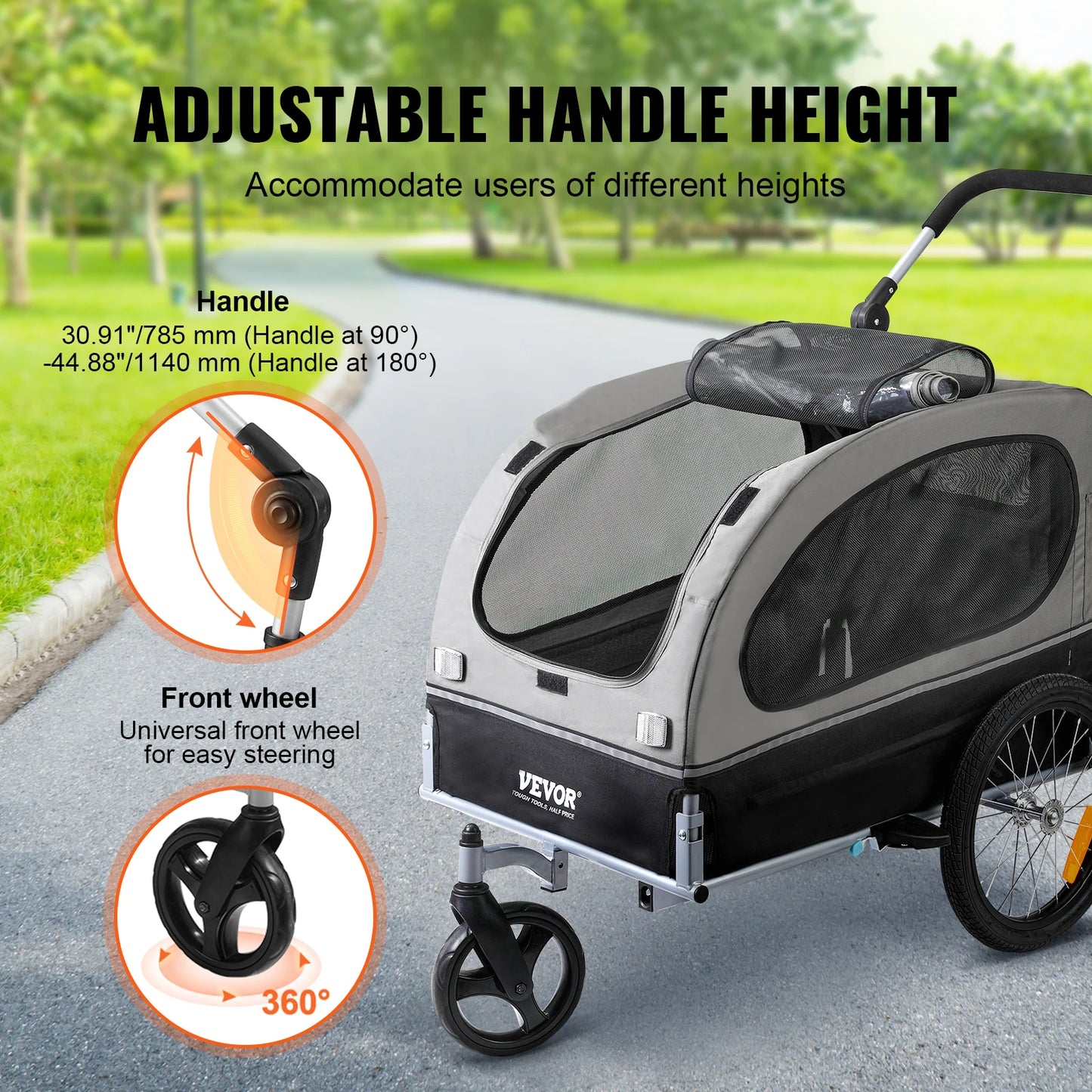 2-in-1 Pet Stroller Cart