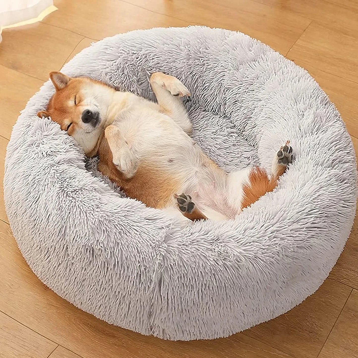 Warm Soft Long Donut Pet Bed