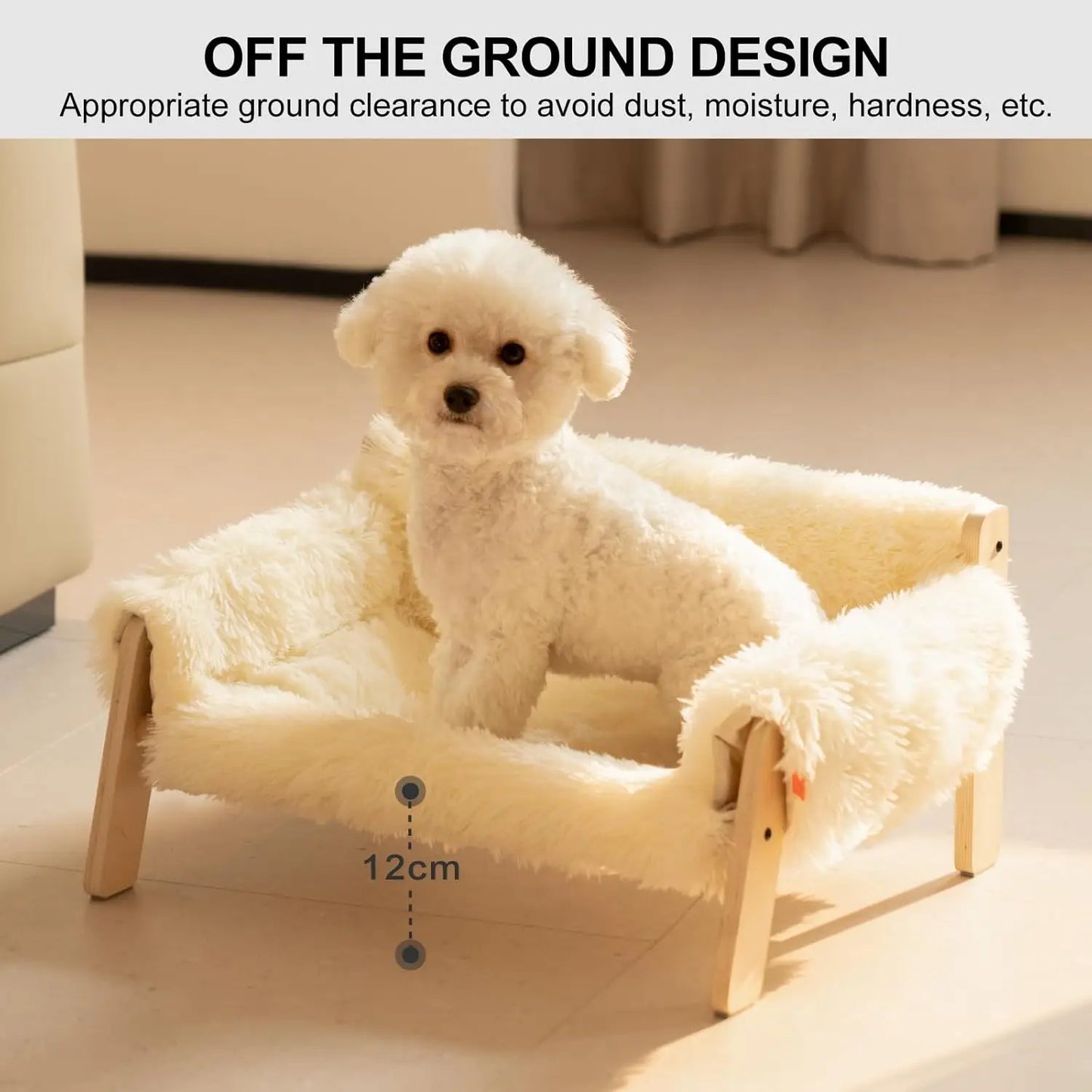 Soft Pads Wooden Pet Bed