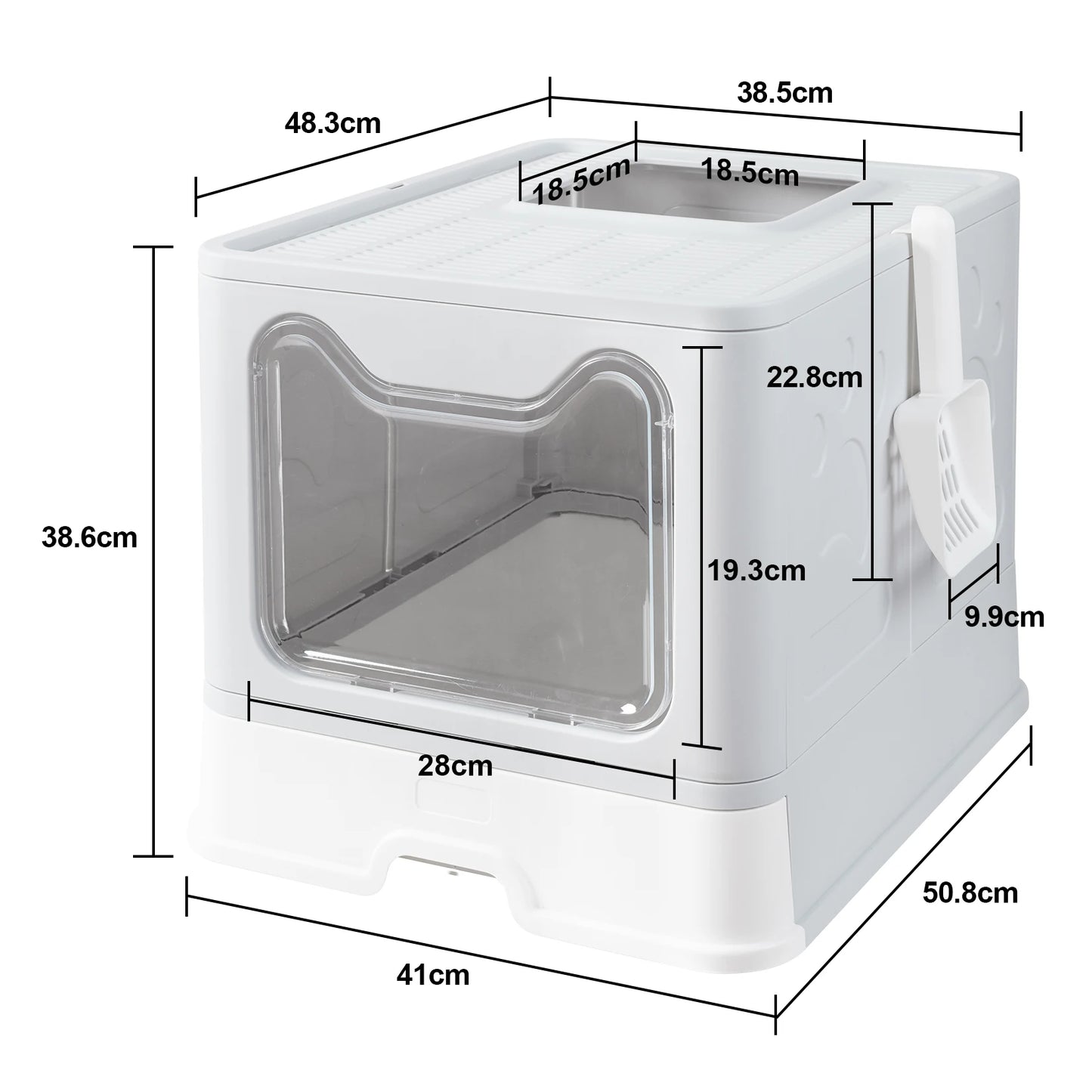 Large Space Foldable Cat Litter Box