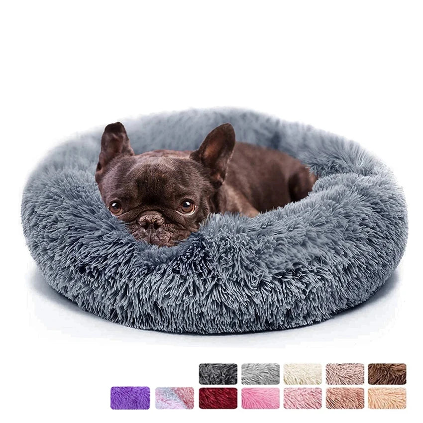 Warm Soft Long Donut Pet Bed