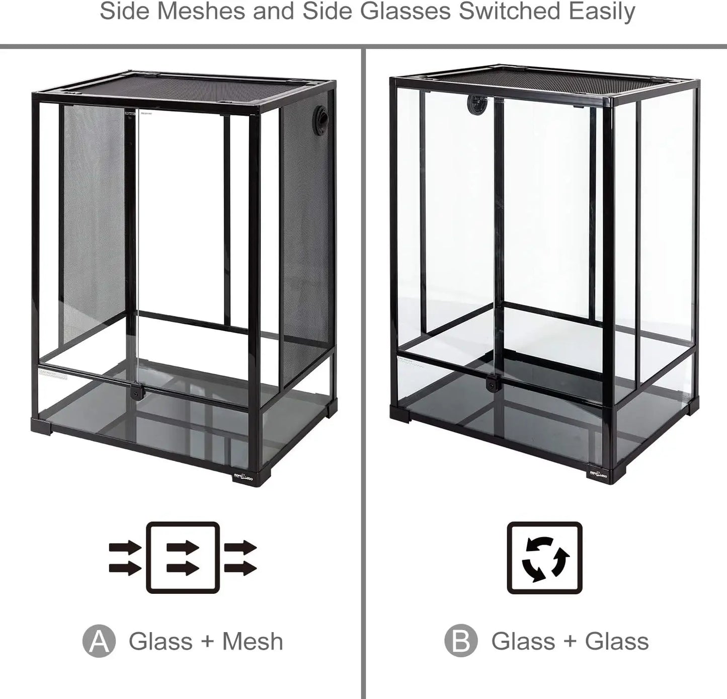 Reptile Tall Glass Terrarium
