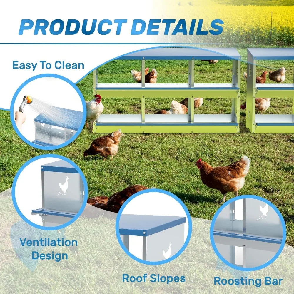 Chicken Nesting Box 6 Compartments