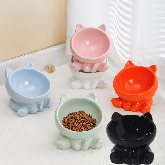 Cat Bowl Integrated Ceramic