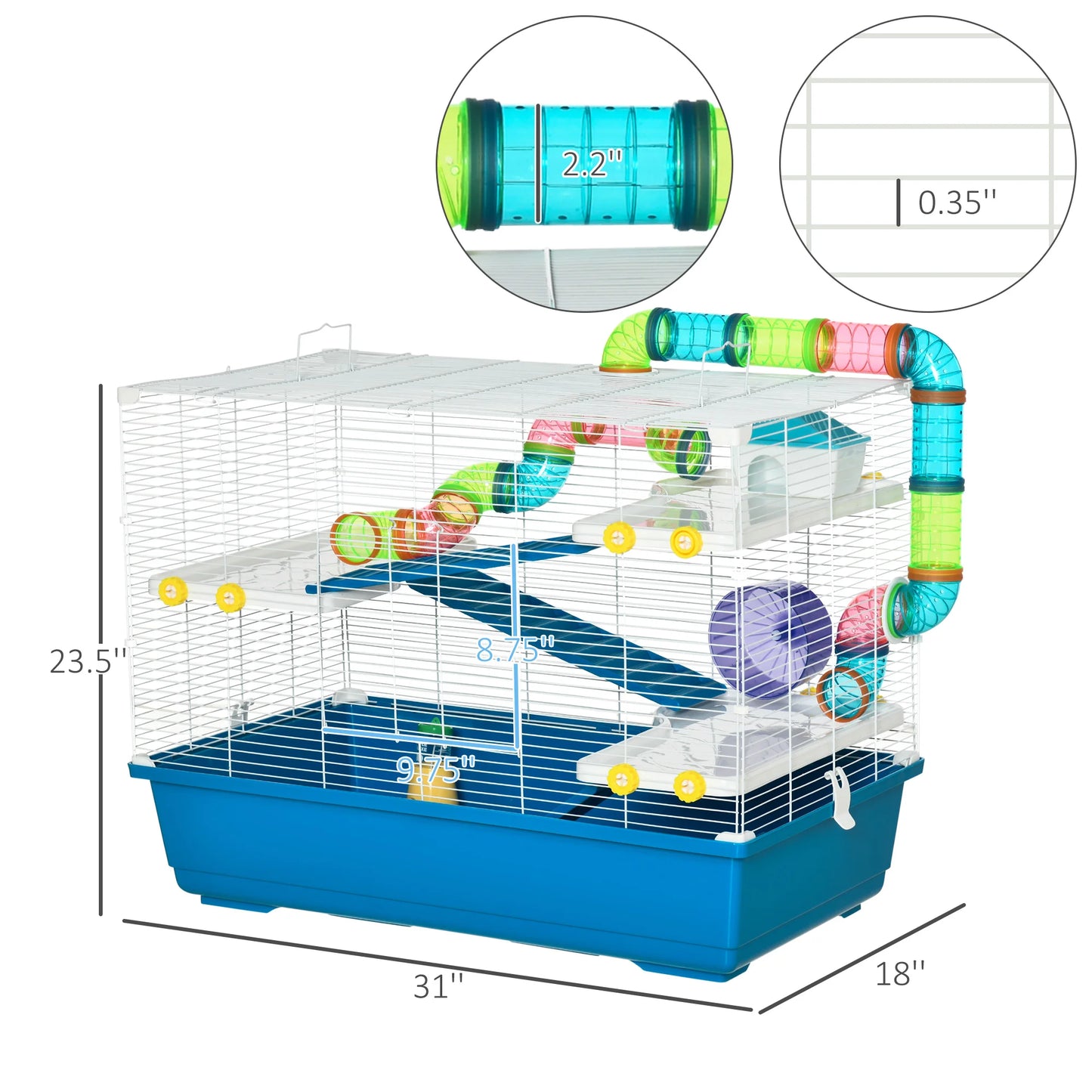 31" Large Hamster Cage