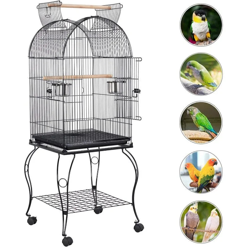 Rolling Standing Bird Cage