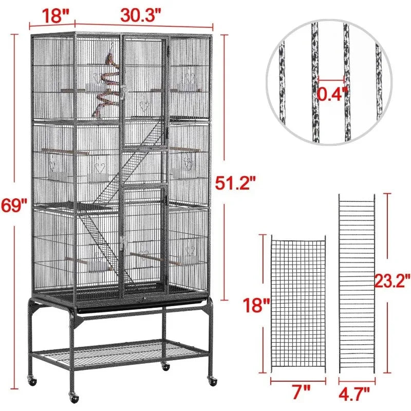 Extra Large Metal Bird Cage