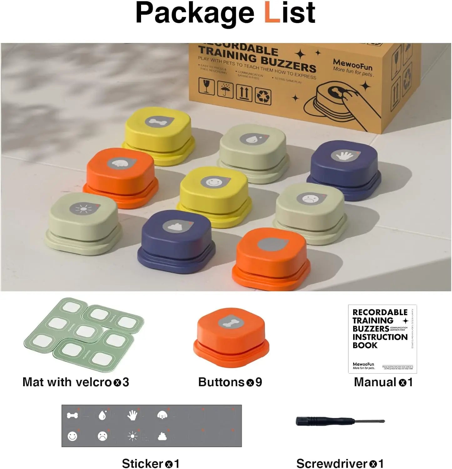 Pet Toy Button Record Communication