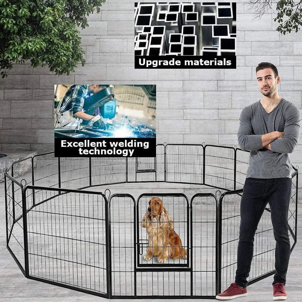 Dog Playpen Metal Fence With Doors