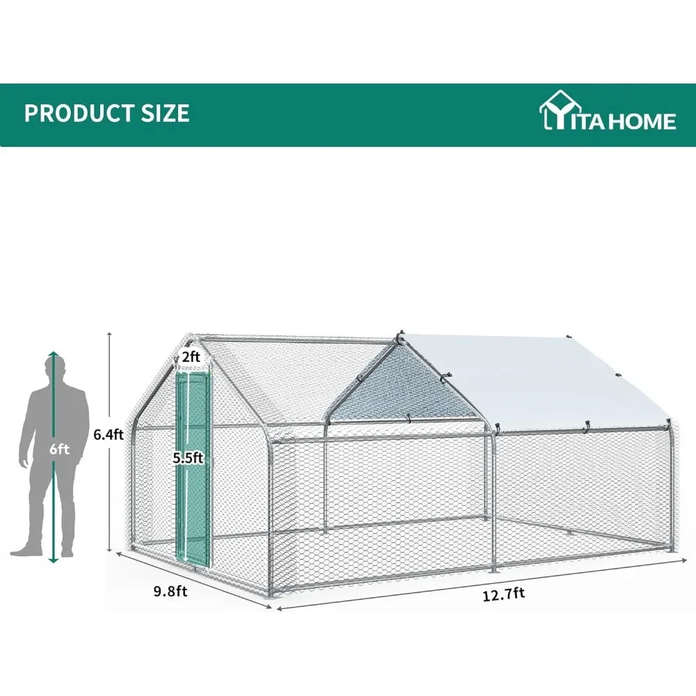 Large Metal Chicken Coop