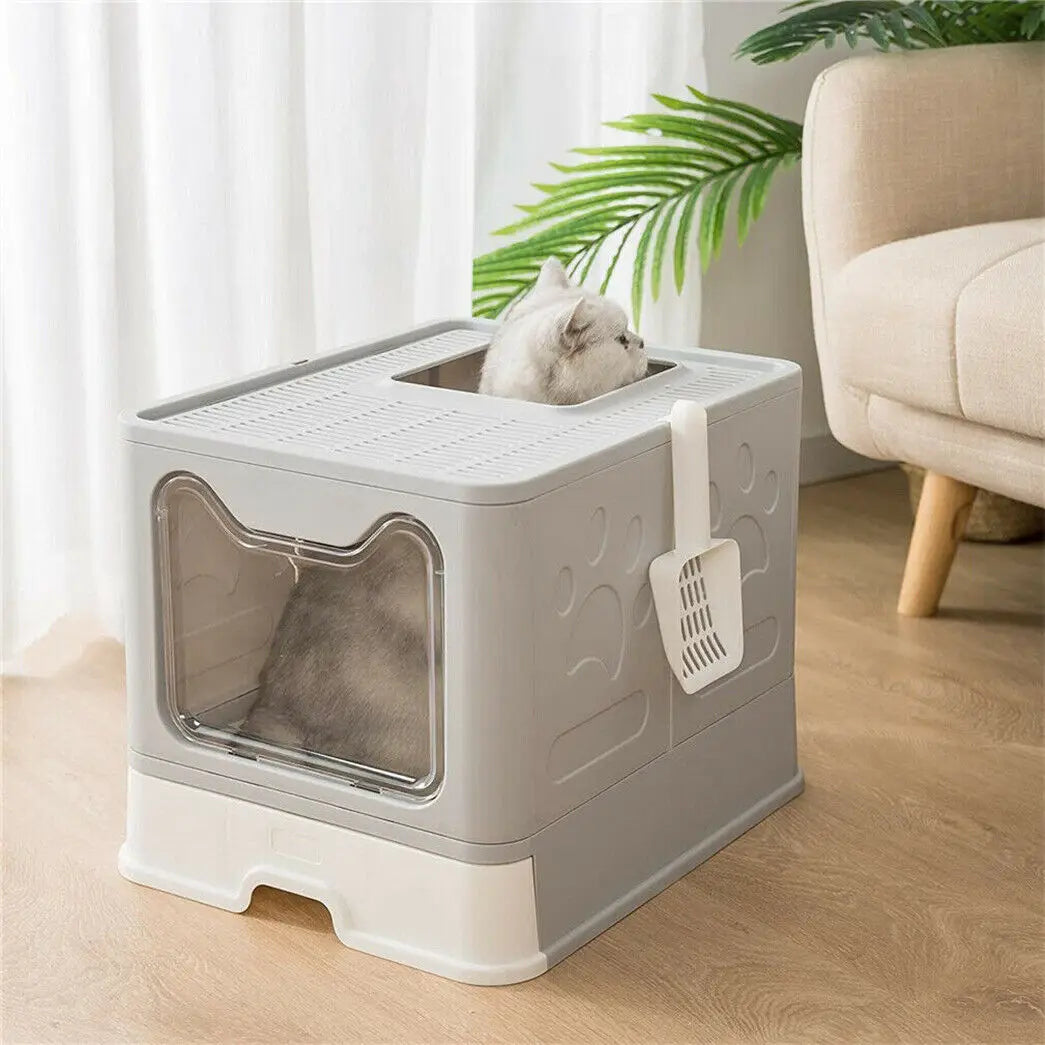 Front Entry Top Cat Litter Tray Box