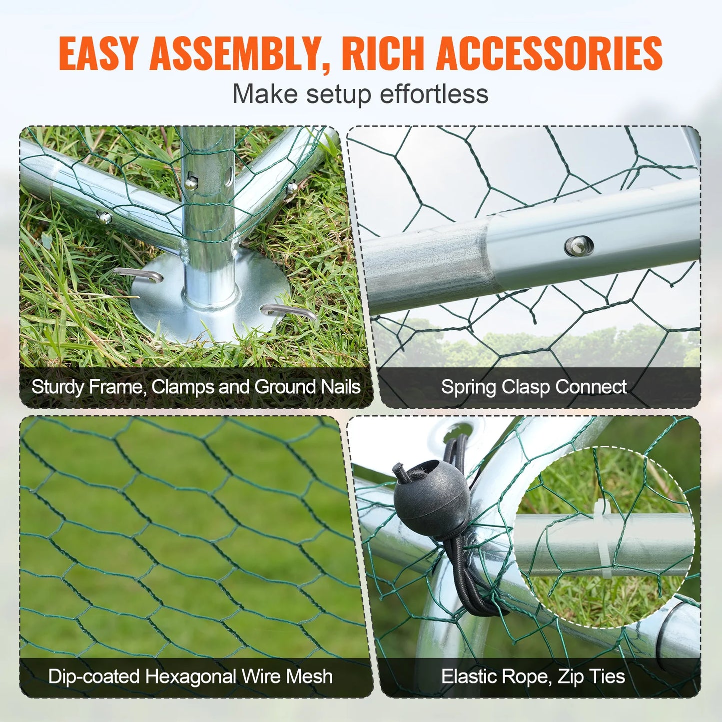 Large Metal Chicken Coop Outdoor