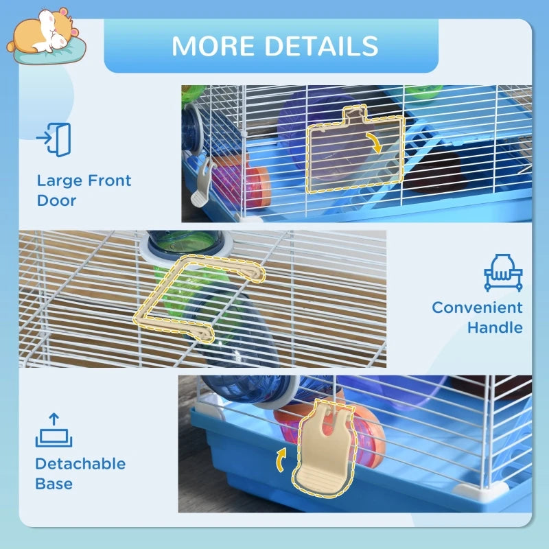 2 Tiers Hamster Cage Portable