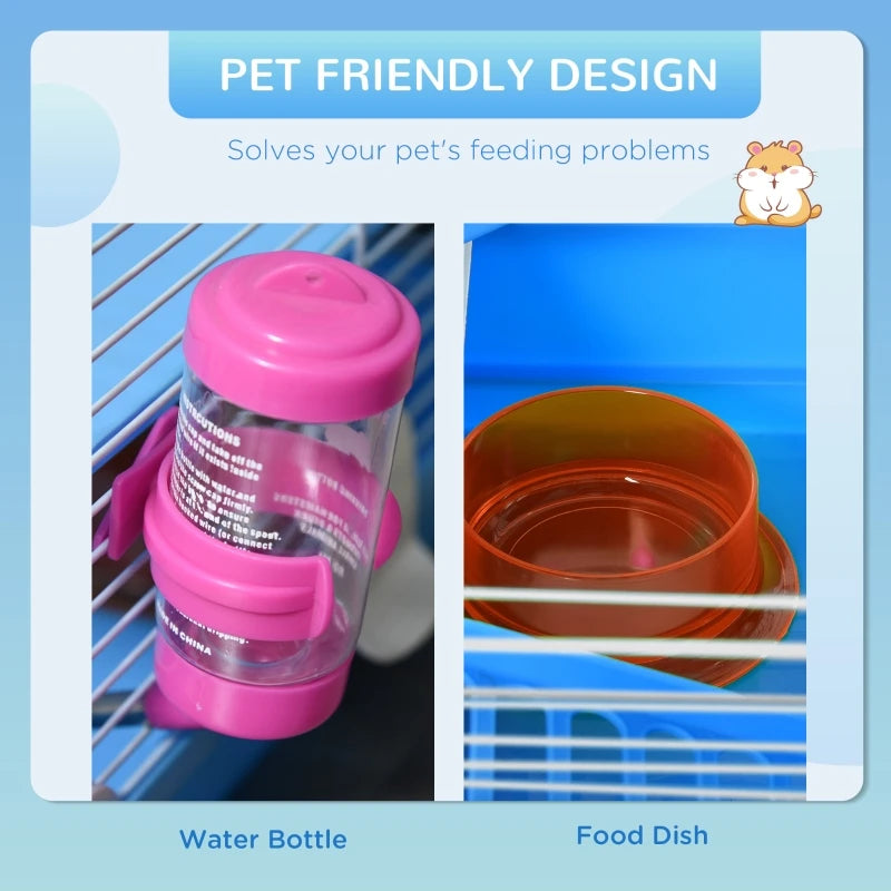 2 Tiers Hamster Cage Portable