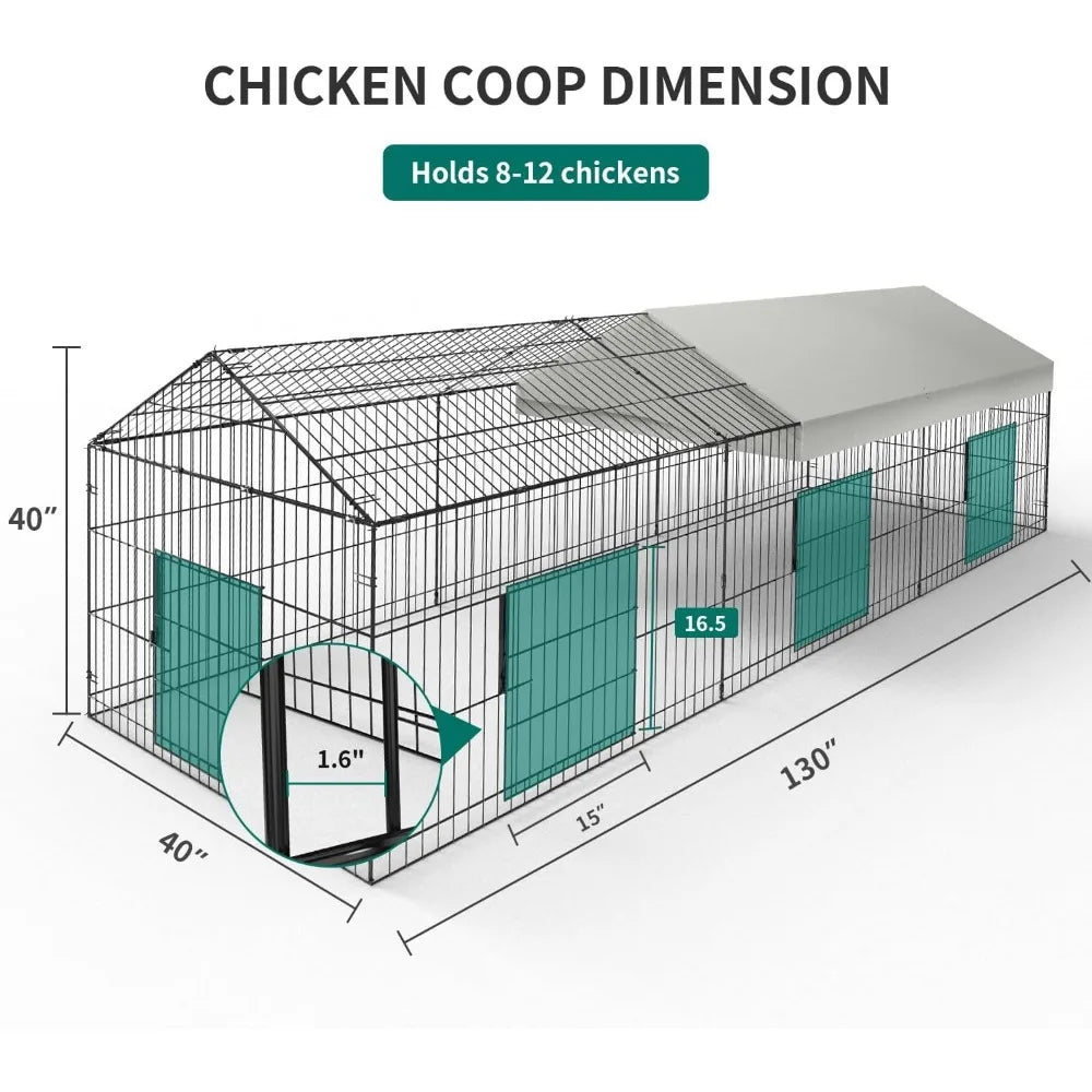 Outside Portable Chicken Cage Enclosure Tractor