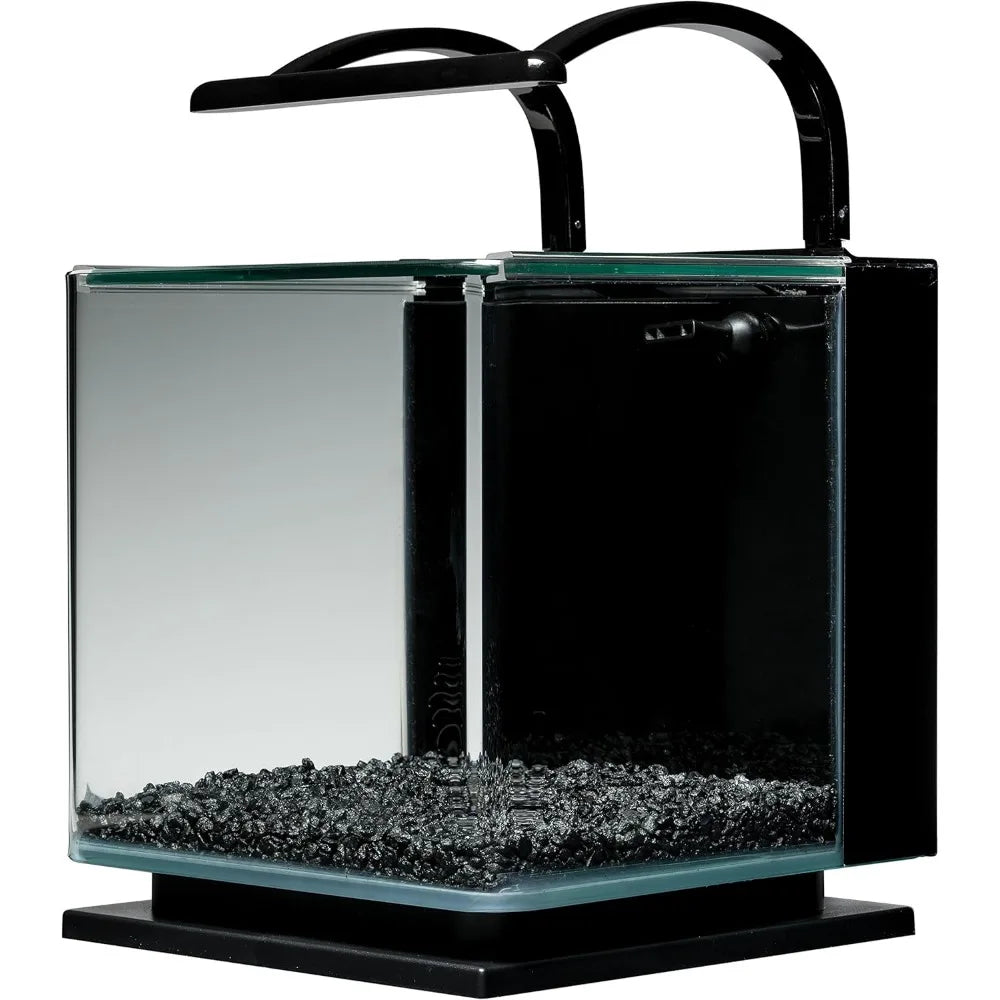 Contour Glass Aquarium Kit with Rail Light