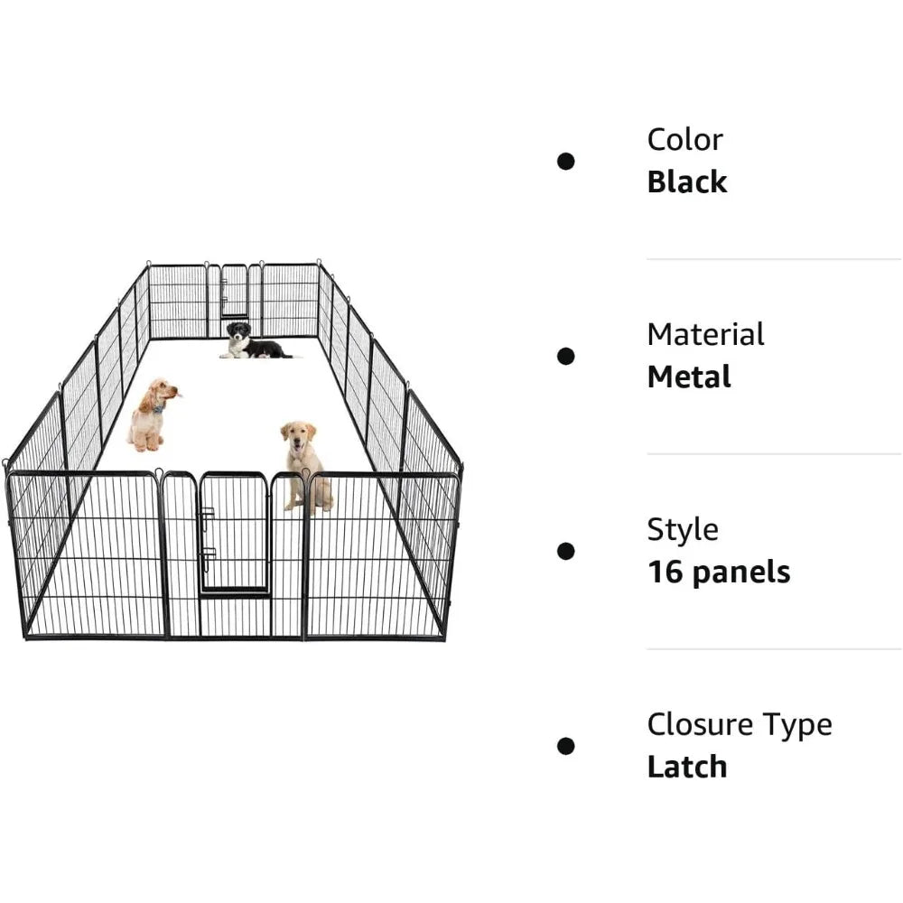 Dog Playpen Metal Fence With Doors