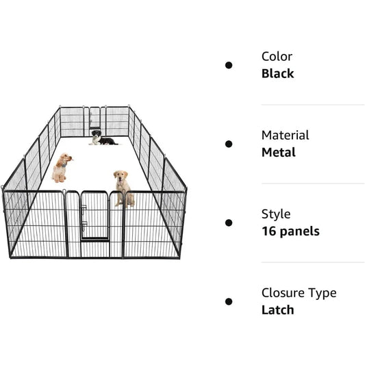 Dog Playpen Metal Fence With Doors