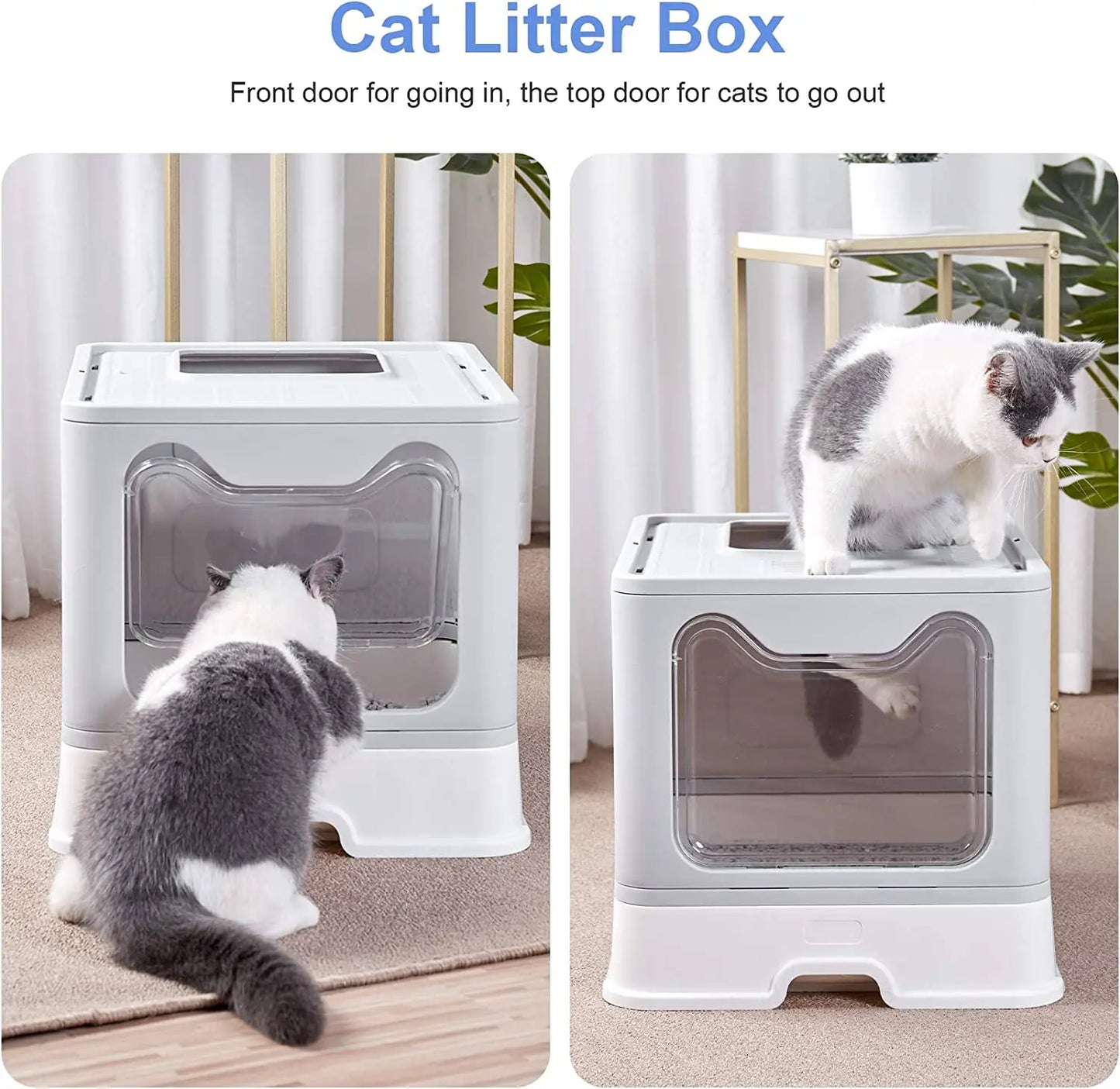 Front Entry Top Cat Litter Tray Box