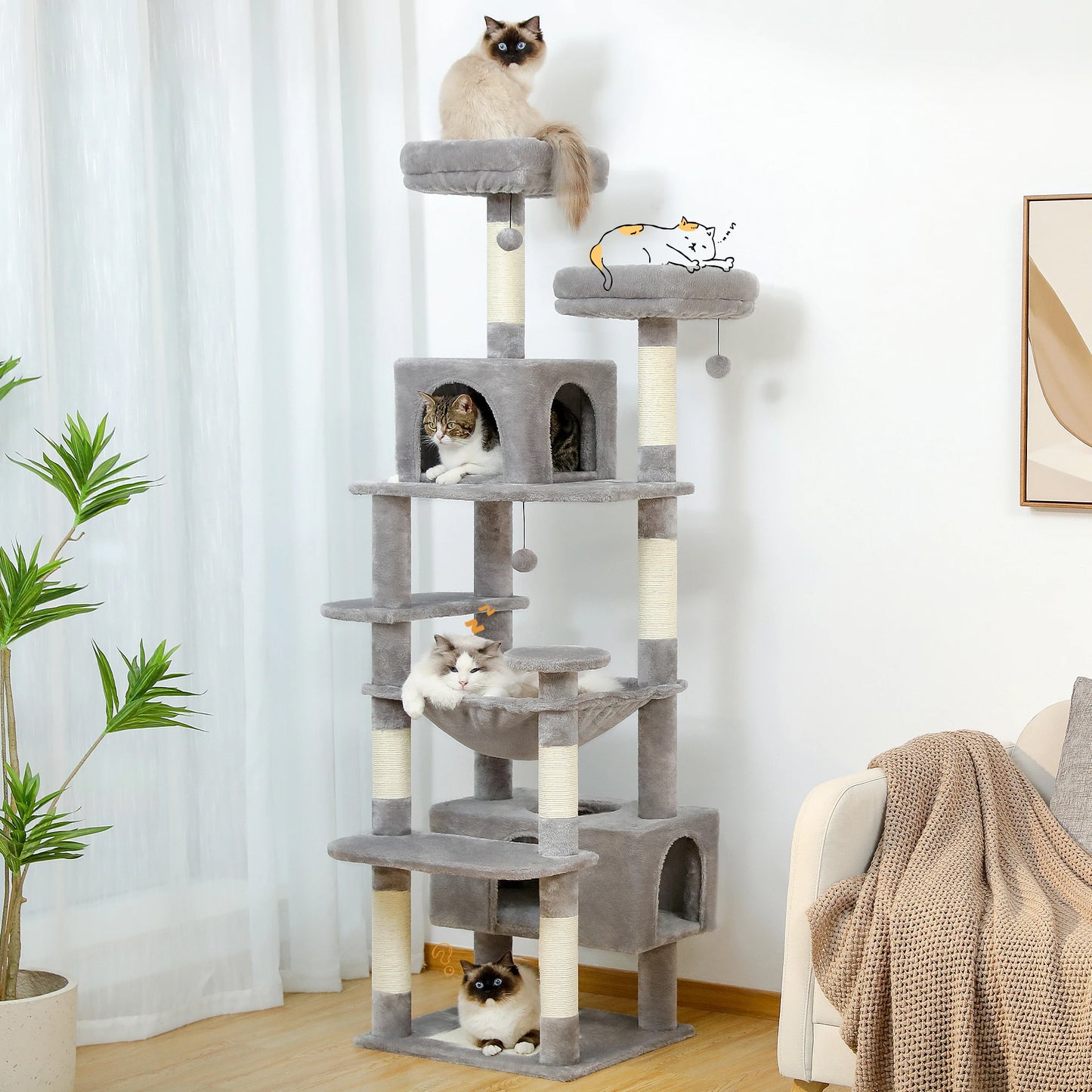 Multi-Level Cat Tree Luxury Tower