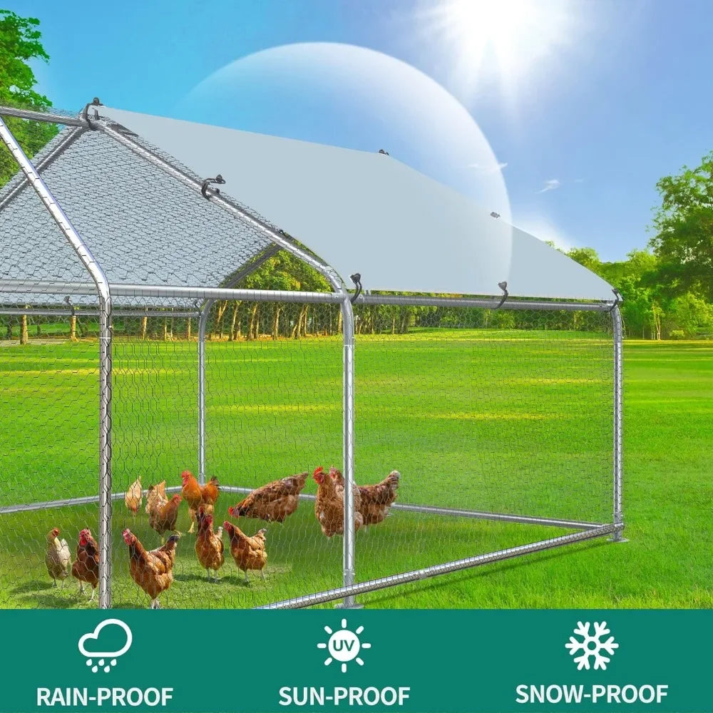 Large Metal Chicken Coop