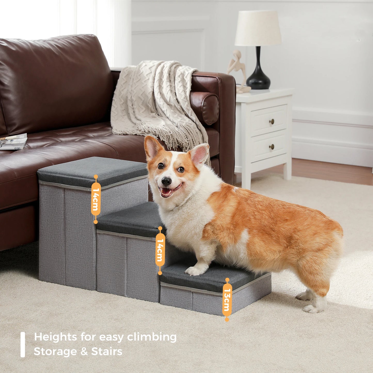 Foldable 2 in 1 Pet Steps Stair