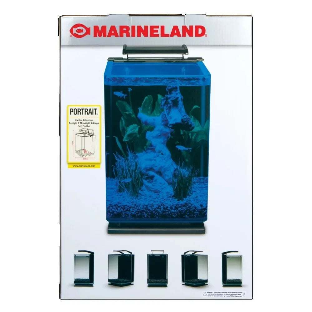 Portrait Glass LED Aquarium Kit