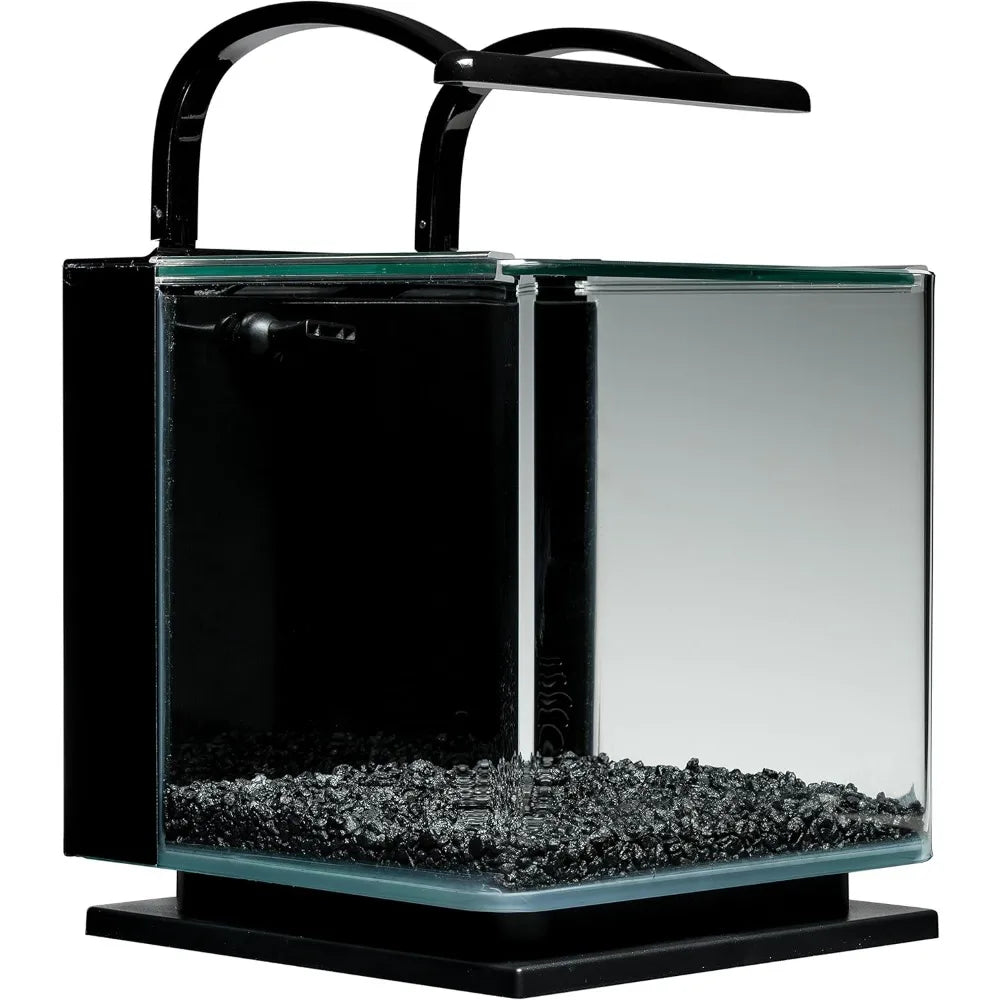 Contour Glass Aquarium Kit with Rail Light
