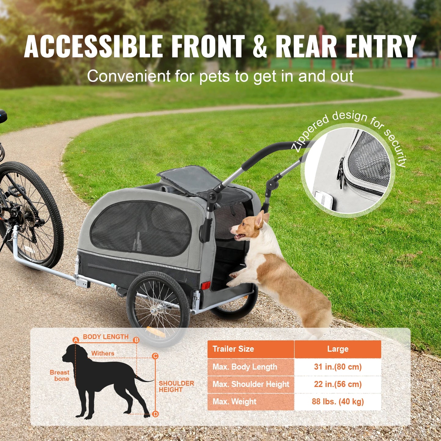 2-in-1 Pet Stroller Cart