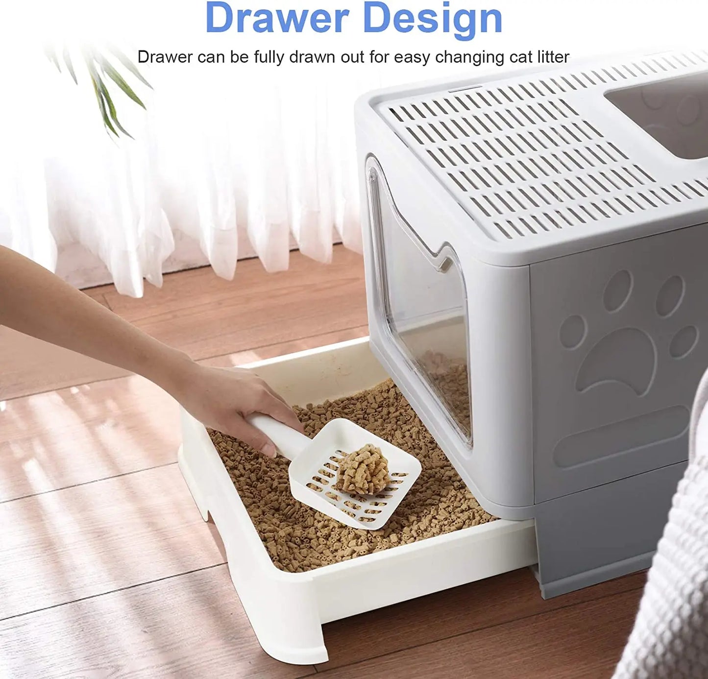 Front Entry Top Cat Litter Tray Box