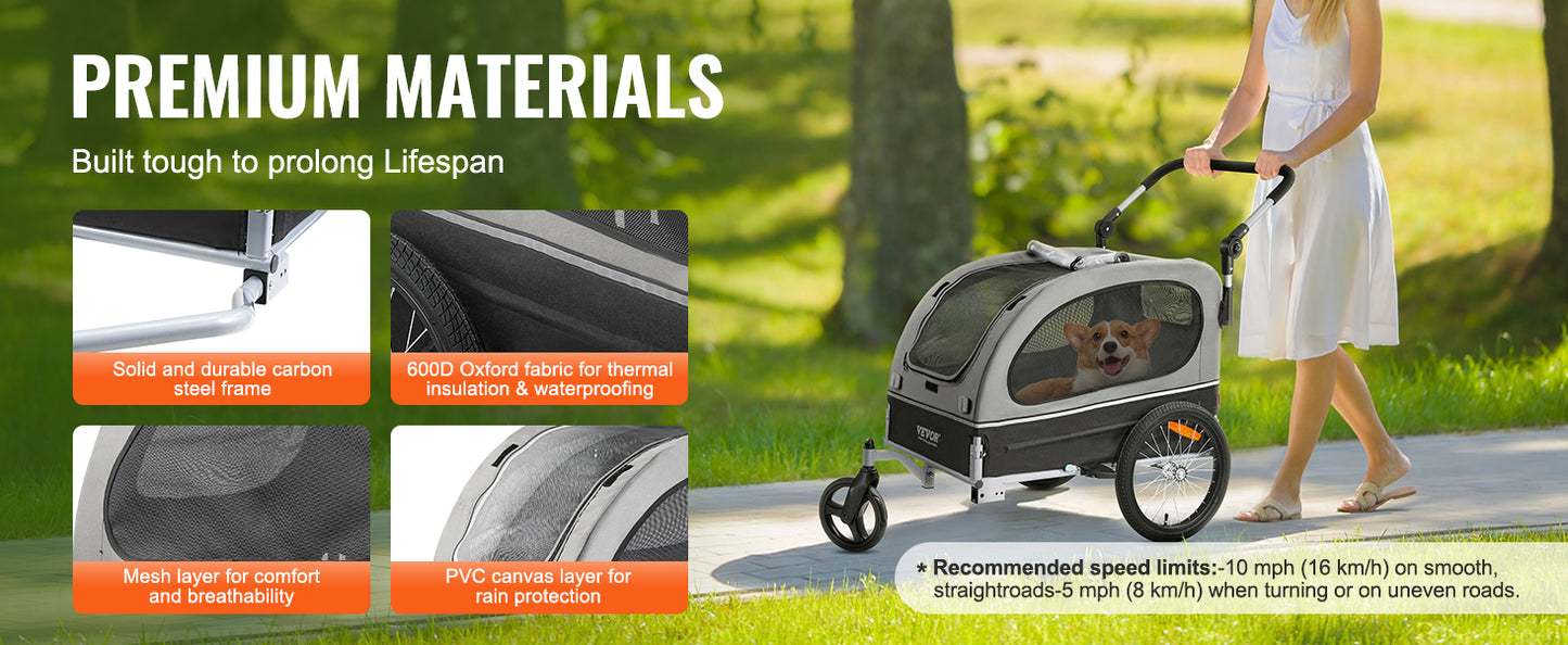 2-in-1 Pet Stroller Cart