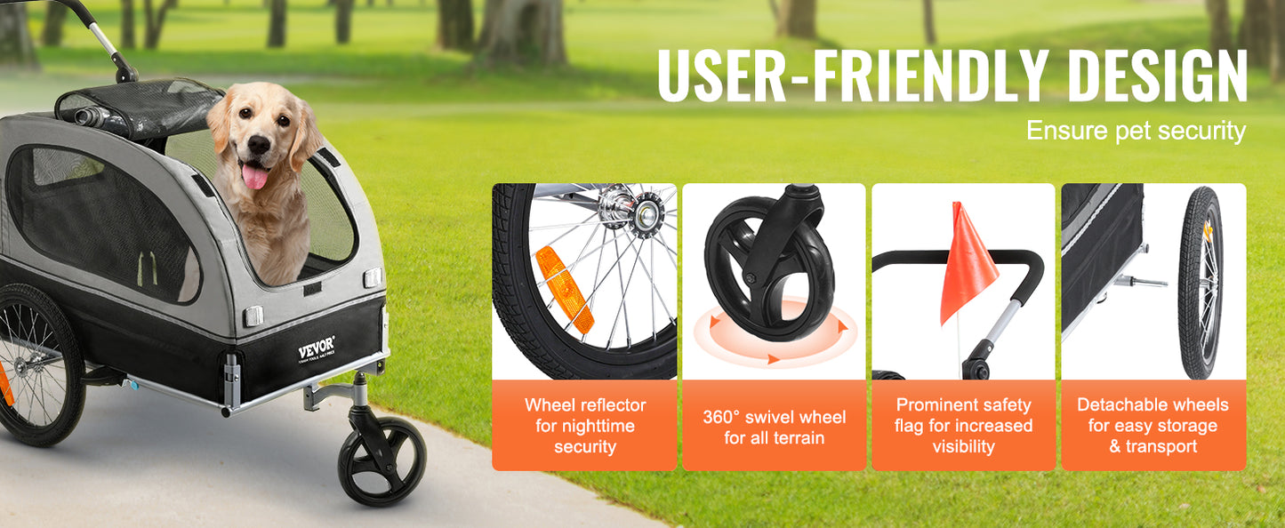 2-in-1 Pet Stroller Cart