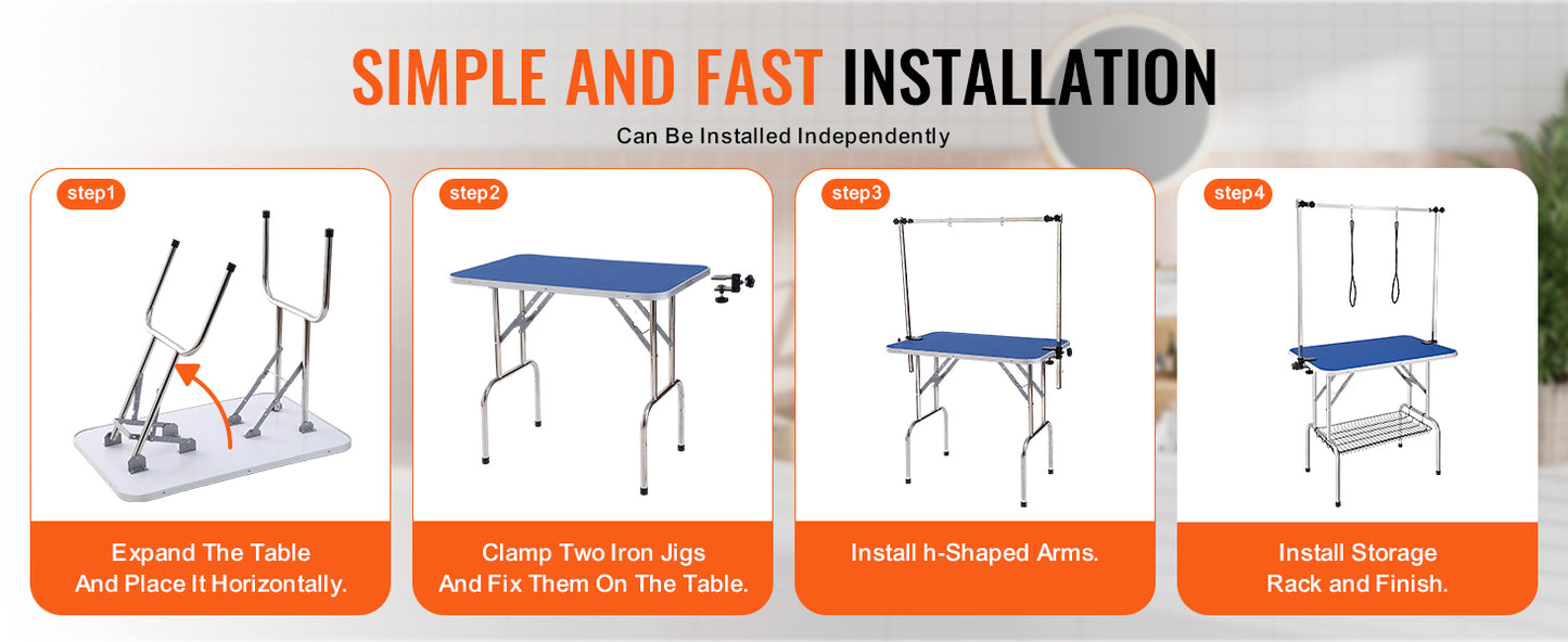 Pet Grooming Table Two Arms with Clamp